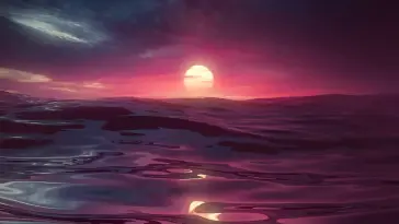3D Sunset Waves live wallpaper download