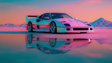 Retro Ferrari F40 live wallpaper download