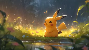 Pikachu Rainy Day Adventure live wallpaper download