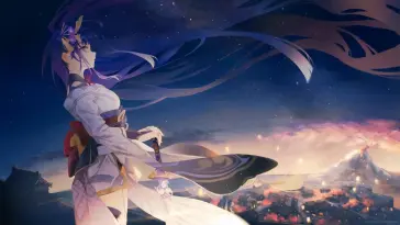 Raiden Shogun Alone in the Storm live wallpaper download