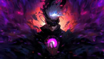 Gojo Purple Hollow Technique live wallpaper download