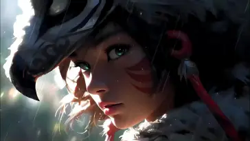 Mononoke Wolf's Embrace live wallpaper download