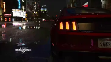 Ford Mustang Under the Rain live wallpaper download