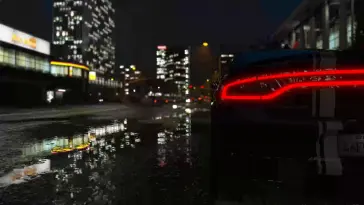 Dodge Charger Under the Rain live wallpaper download