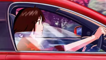 Anime Girl's Sleek Ride live wallpaper download