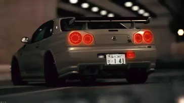 Nissan in Heavy Rain live wallpaper download
