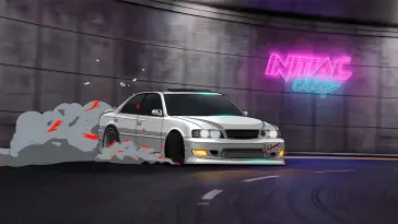 White Toyota Drifting live wallpaper download