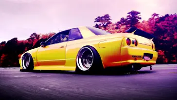 Yellow Nissan GT-R live wallpaper download