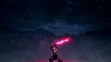 Tanjiro in Battle live wallpaper download