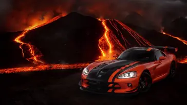 Dodge Viper Orange live wallpaper download