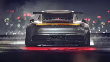 Porsche 911 GT Silver live wallpaper download