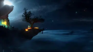 Cliffside Night Fishing live wallpaper download