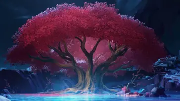 Oak With Red Leaves live wallpaper download