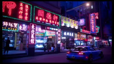 Mazda RX-7 Standing on the Street live wallpaper download