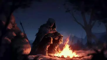 Dark Souls Night Campfire live wallpaper download