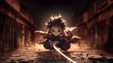 Kid Tanjiro Kamado live wallpaper download