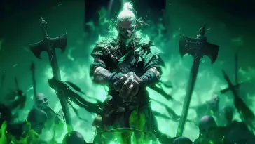 Death Viking in Glowing Mist live wallpaper download