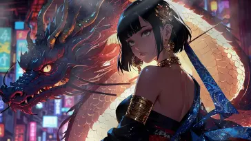 Dragon Goddess live wallpaper download