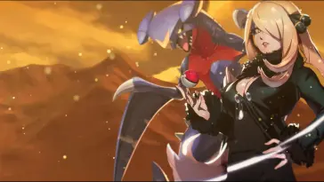 Cynthia and Garchomp live wallpaper download