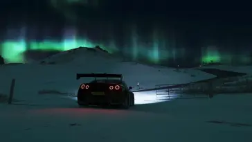 Sports Car Nissan GT-R Parked Near the Road live wallpaper download