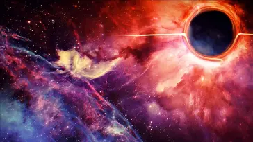 Space Warped by the Black Hole live wallpaper download