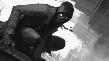 Monochrome Spider-Man live wallpaper download