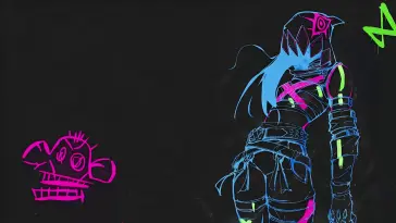 Jinx Neon Hoodie live wallpaper download