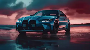 Blue BMW M3 (G80) live wallpaper download