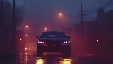Purple BMW X4 live wallpaper download