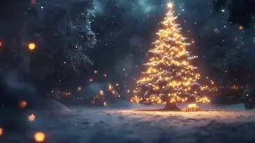 Glowing Christmas Tree live wallpaper download