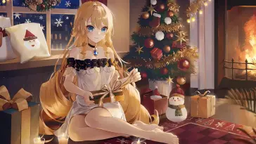 Christmas Navia (Genshin Impact) live wallpaper download