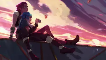 Vi and Powder at Sunset live wallpaper download