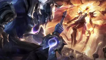 Solar Eclipse Kayle & Lunar Eclipse Aatrox live wallpaper download