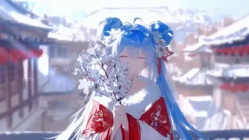 Vocaloid Miku in Bloom live wallpaper download
