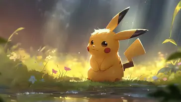 Rainy Day With Pikachu live wallpaper download