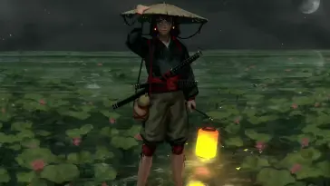 Samurai Girl Among Lilies live wallpaper download