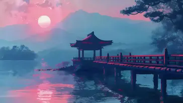 Tranquil Japan Lake View live wallpaper download