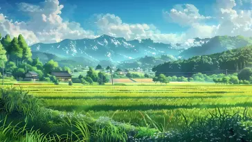 Green Fields and Peaks live wallpaper download