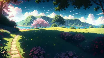 Blossoms Beneath Tree Shade live wallpaper download