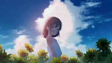 Girl Among Sunflowers live wallpaper download