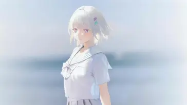 Moonlit White-Haired Girl live wallpaper download