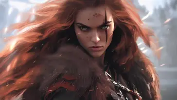 Frostbound Viking Heroine live wallpaper download