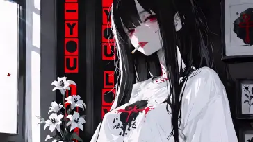 Smoking Girl live wallpaper download