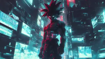 Cyberpunk Son Goku live wallpaper download
