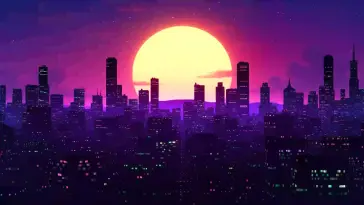 Neon Skyline live wallpaper download