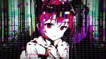 Glitched Anime Girl live wallpaper download