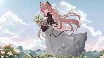Theresa Among Blossoms live wallpaper download