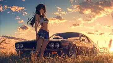 Chasing Horizons at Sunset live wallpaper download