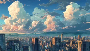 Cloud Towers Above Tokyo live wallpaper download