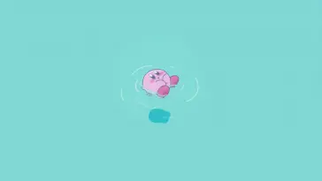Kirby Drifting in Blue live wallpaper download